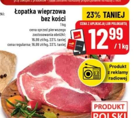 Łopatka wieprzowa bez kości