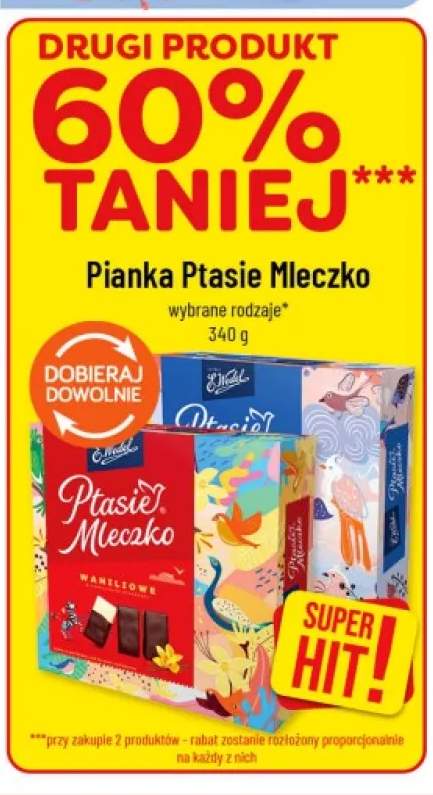 Pianka Ptasie Mleczko waniliowe E.Wedel