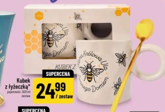 Kubek z łyżeczką zestaw 300ml