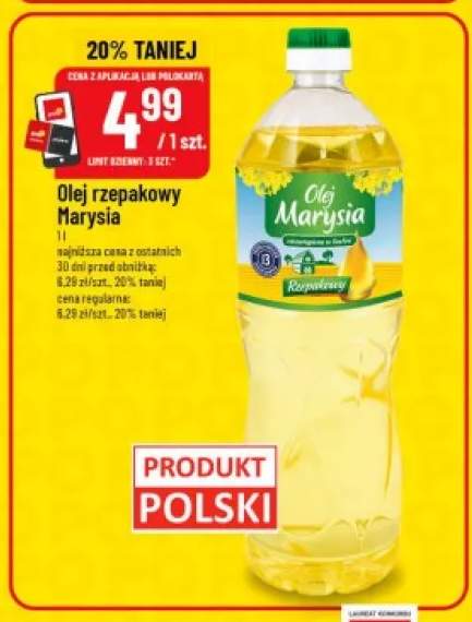 Olej rzepakowy Marysia