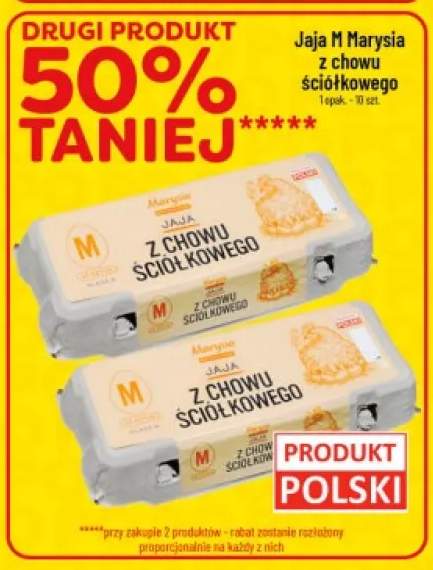 Jaja M Marysia z chowu ściółkowego