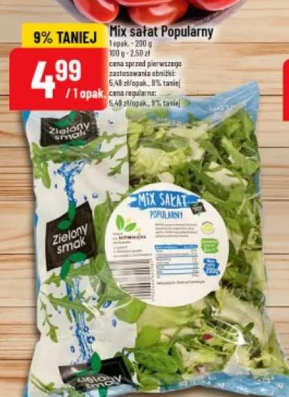 Mix sałat Popularny Zielony smak