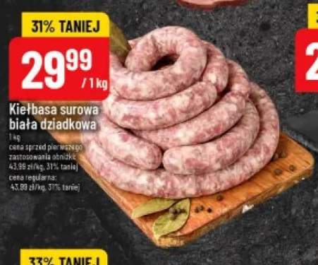 Kiełbasa surowa biała dziadkowa