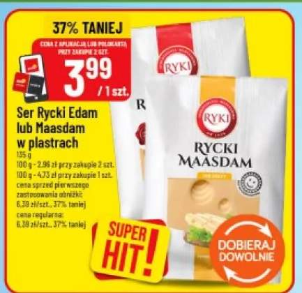 Ser Rycki Edam w plastrach