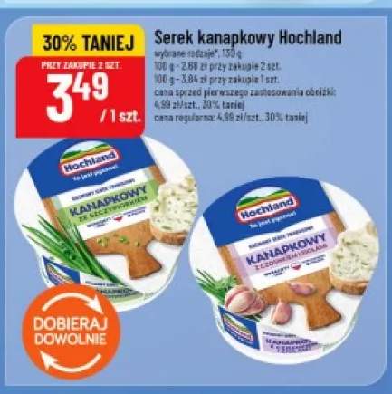 Serek kanapkowy z czosnkiem i ziołami Hochland