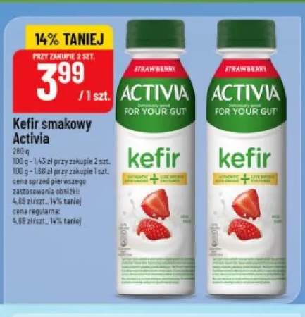 Kefir smakowy Activia truskawkowy