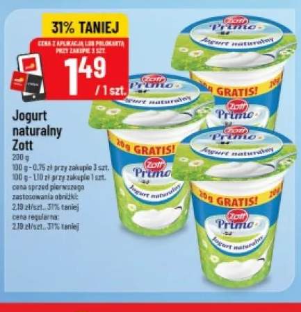 Jogurt naturalny Zott Primo