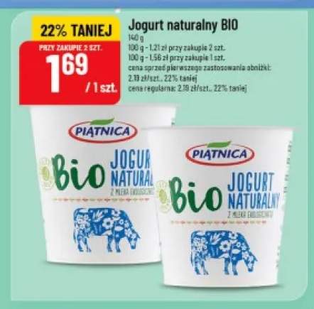 Jogurt naturalny Piątnica BIO