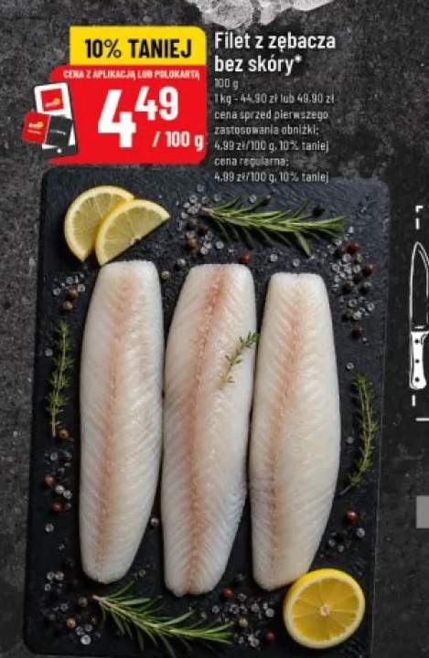 Filet z zębacza bez skóry