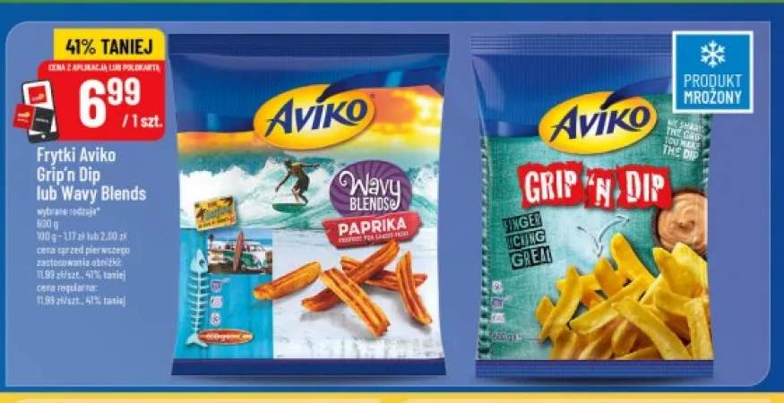 Frytki Aviko Wavy Blends Paprika