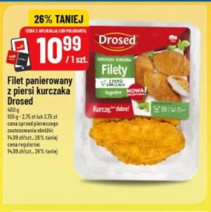 Filet panierowany z piersi kurczaka Drosed