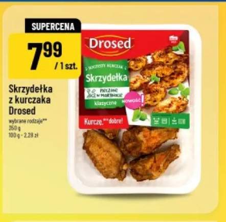 Skrzydełka z kurczaka pieczone w marynacie klasyczne Drosed