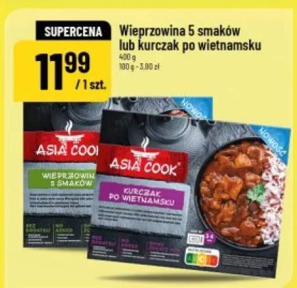 Danie gotowe wieprzowina 5 smaków Asia Cook