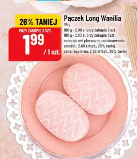 Pączek Long Wanilia