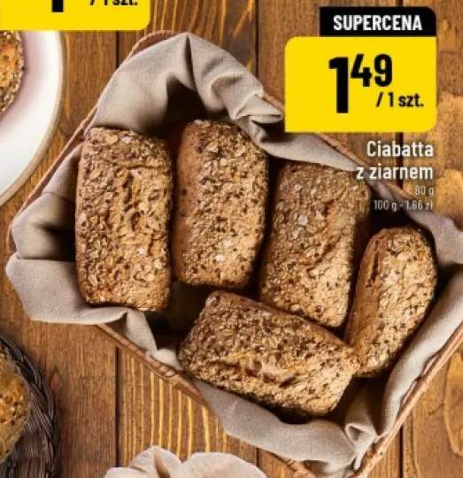 Ciabatta z ziarnem