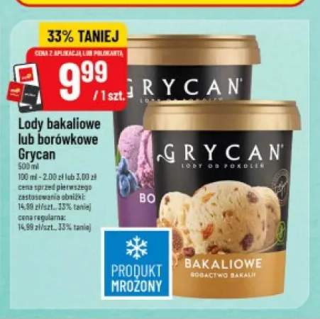 Lody borówkowe Grycan