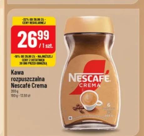 Kawa rozpuszczalna Nescafé Crema
