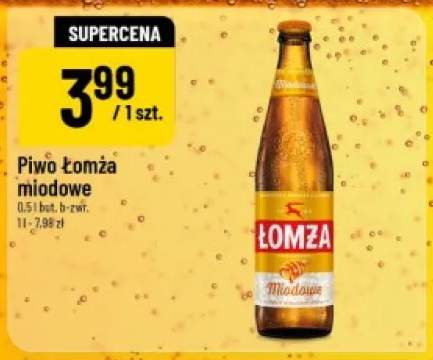 Piwo Łomża miodowe
