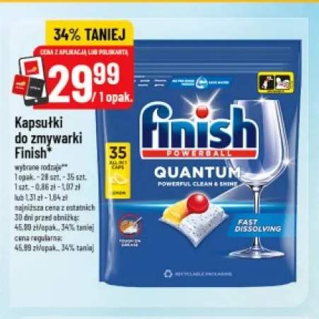 Kapsułki do zmywarki Finish Quantum All in 1 Lemon