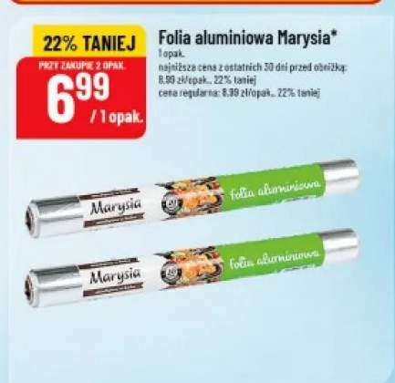 Folia aluminiowa Marysia 20m
