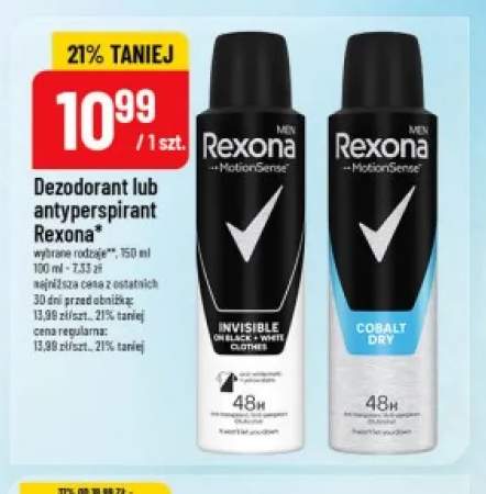 Dezodorant lub antyperspirant Rexona Men Invisible On Black + White Clothes