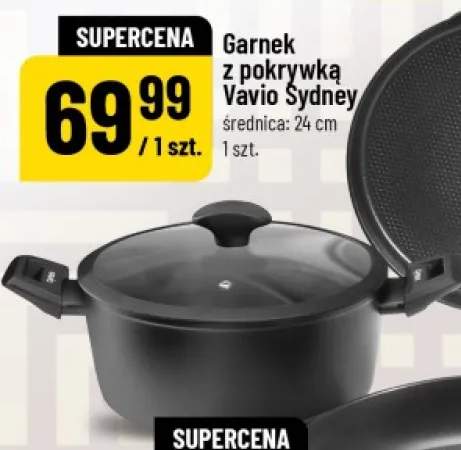 Garnek z pokrywką Vavio Sydney średnica: 24cm