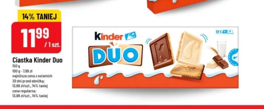 Ciastka Kinder Duo