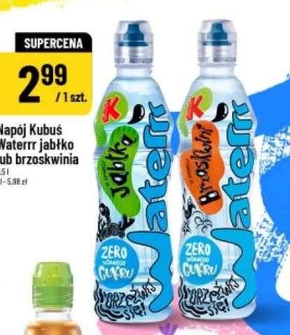 Napój Kubuś Waterrr brzoskwinia