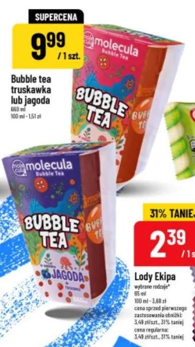 Bubble tea Molecula truskawka