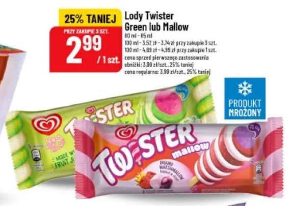 Lody Algida Twister Green