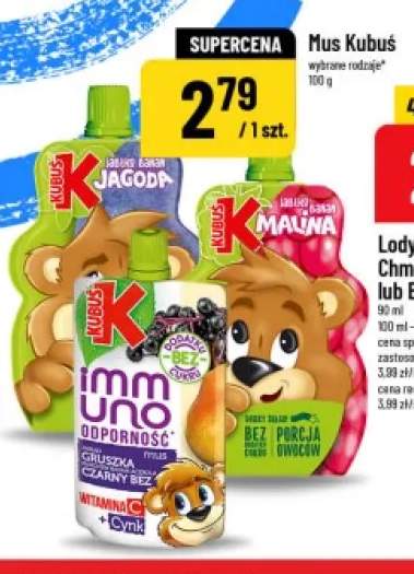 Mus Kubuś jabłko banan jagoda