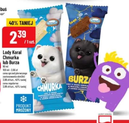 Lody Koral Chmurka