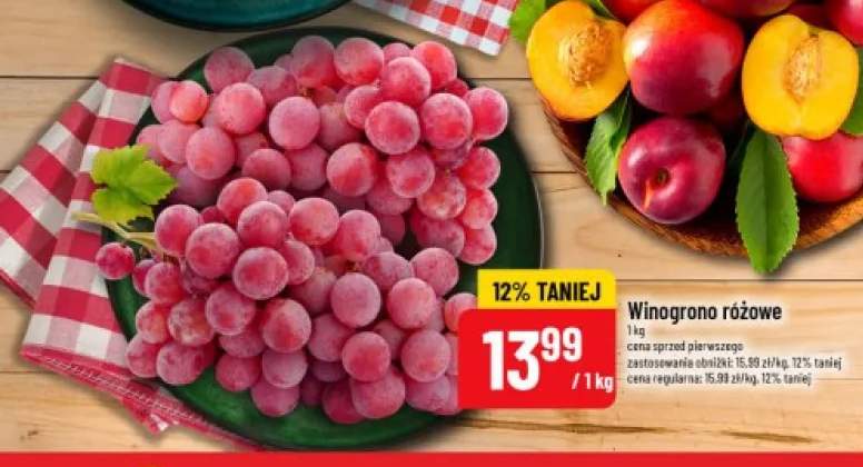 Winogrono różowe