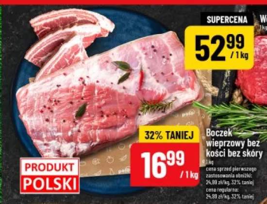 Boczek wieprzowy bez kości bez skóry polski