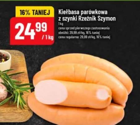 Kiełbasa parówkowa z szynki Rzeźnik Szymon