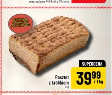 Pasztet z królikiem PEKPOL bez dodatku glutaminianu monosodowego