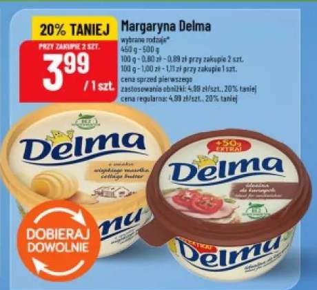 Margaryna Delma o smaku wiejskiego masełka