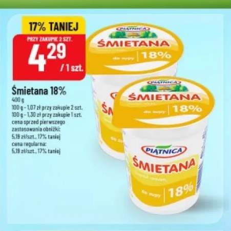 Śmietana 18% Piątnica