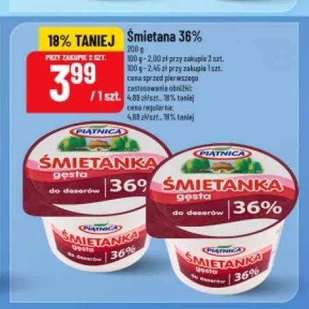 Śmietana 36% Piątnica