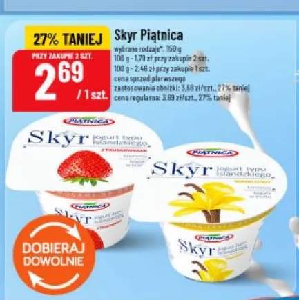 Skyr Piątnica z truskawkami