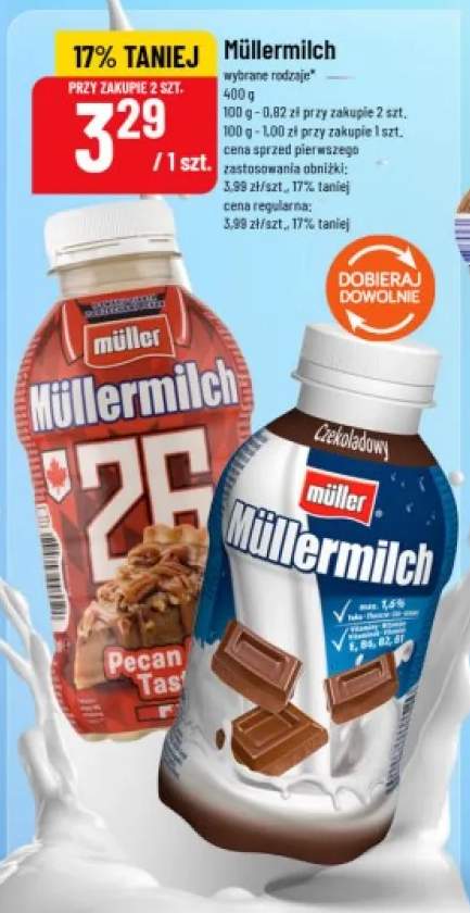 Napój mleczny Müllermilch Czekoladowy
