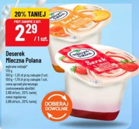 Deserek Mleczna Polana brzoskwinia