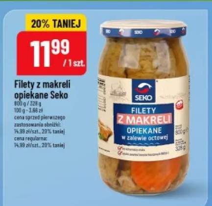 Filety z makreli opiekane Seko