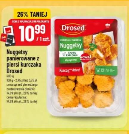 Nuggetsy panierowane z piersi kurczaka Drosed