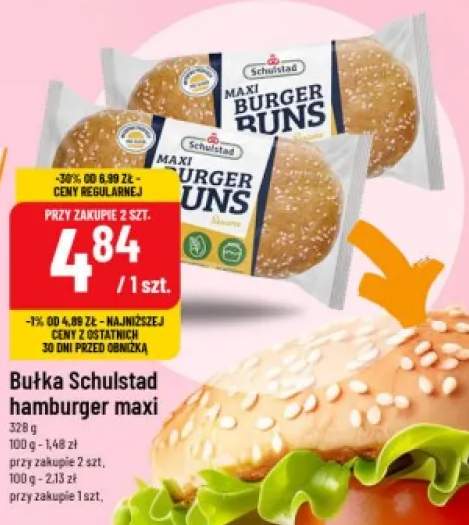 Bułka Schulstad Hamburger maxi
