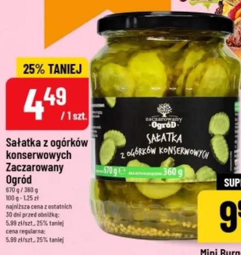 Sałatka z ogórków konserwowych Zaczarowany Ogród
