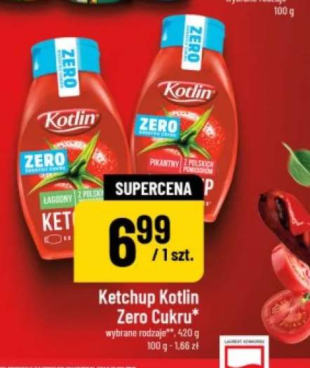 Ketchup Kotlin Zero Cukru pikantny