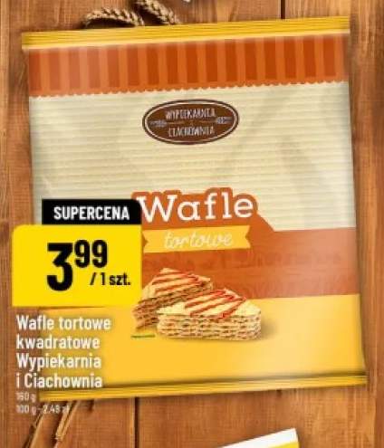 Wafle tortowe kwadratowe Wypiekarnia i Ciachownia