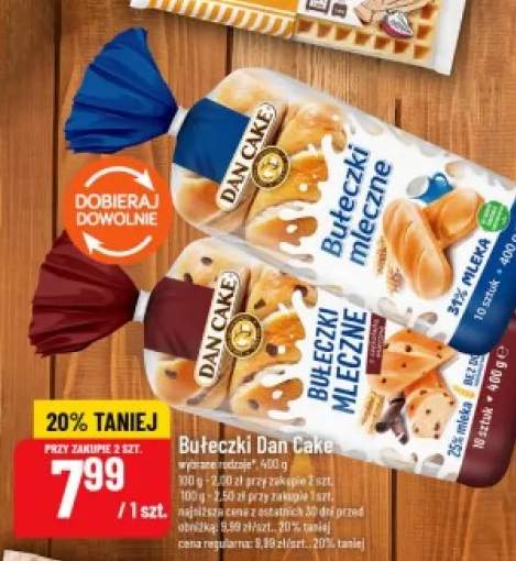 Bułeczki mleczne z czekoladą Dan Cake