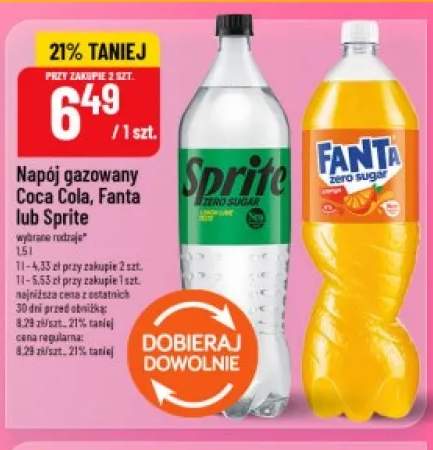 Napój gazowany Sprite Zero Sugar